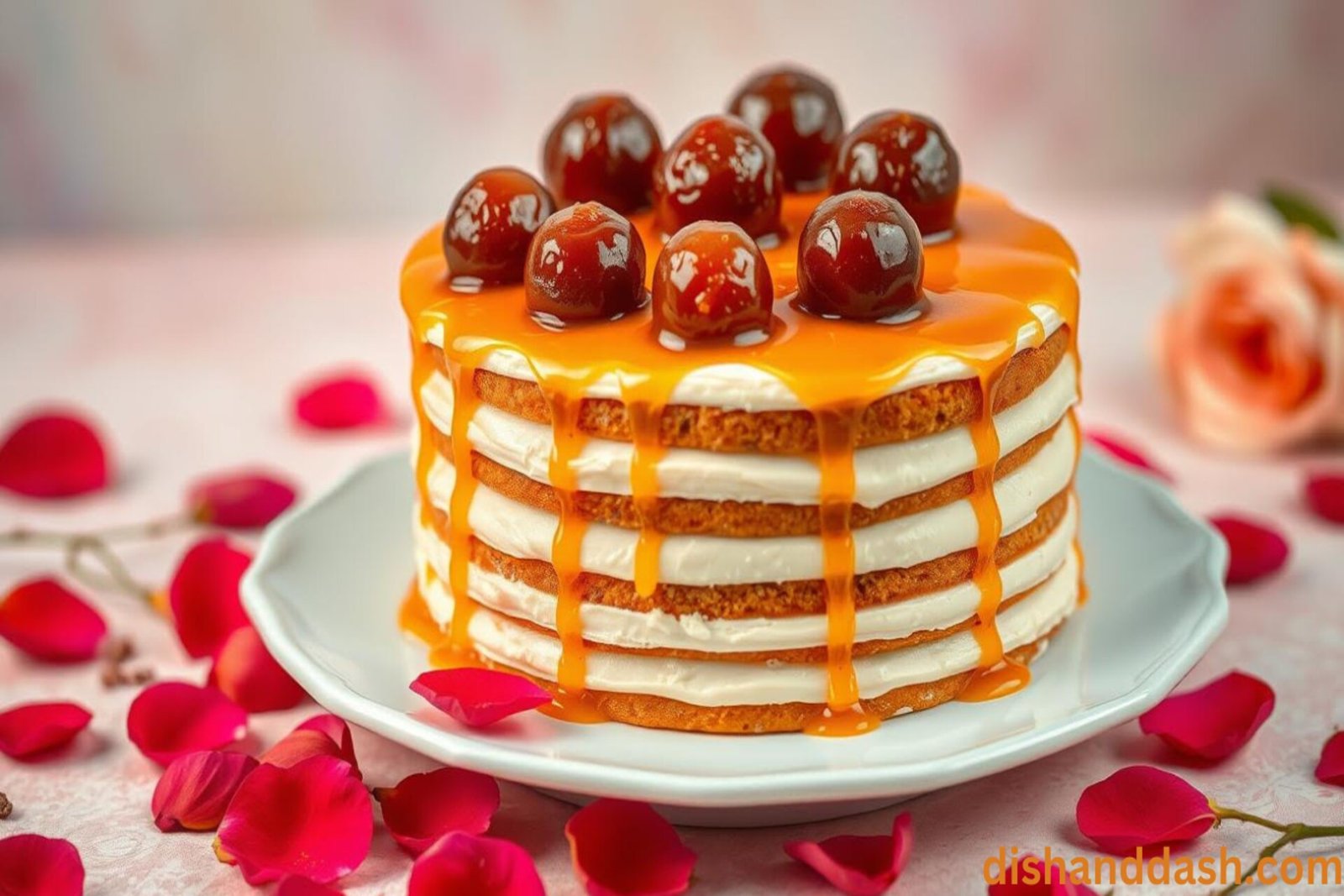 Gulab Jamun Cake