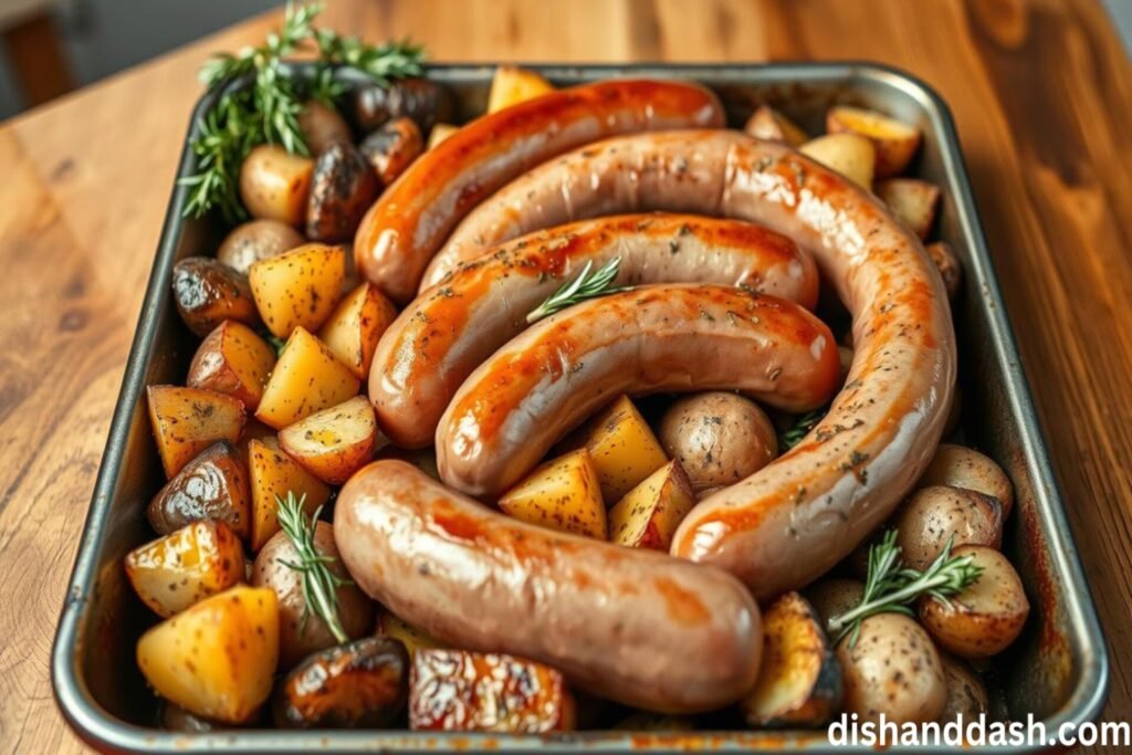 Bratwurst and Potatoes