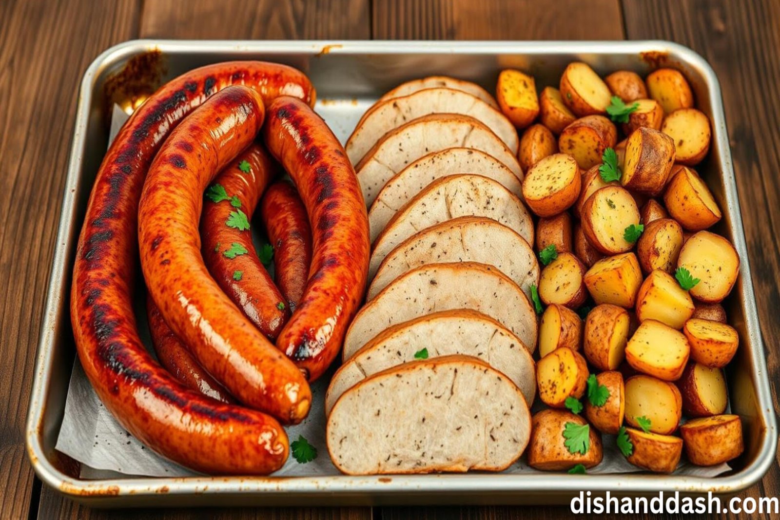 Bratwurst and Potatoes